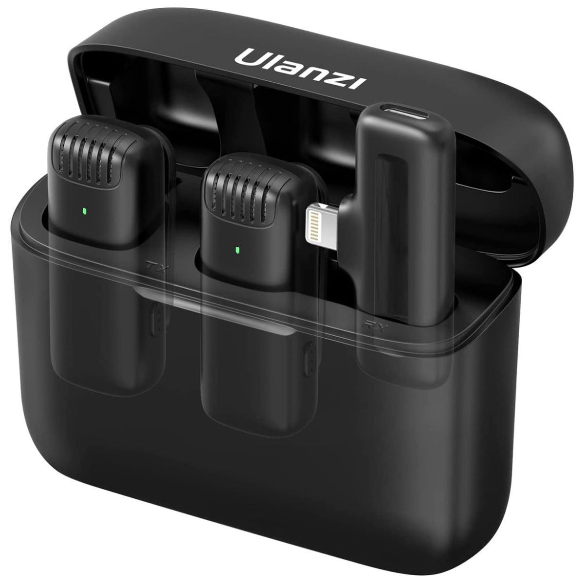 ULANZI - Microfono Profesional para iPhone Inalámbrico Lightning ULANZI J12