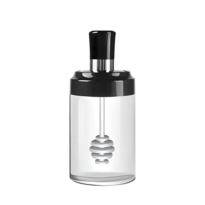 INSPIRA - Condimentero con Cuchara para Miel Frasco de Vidrio