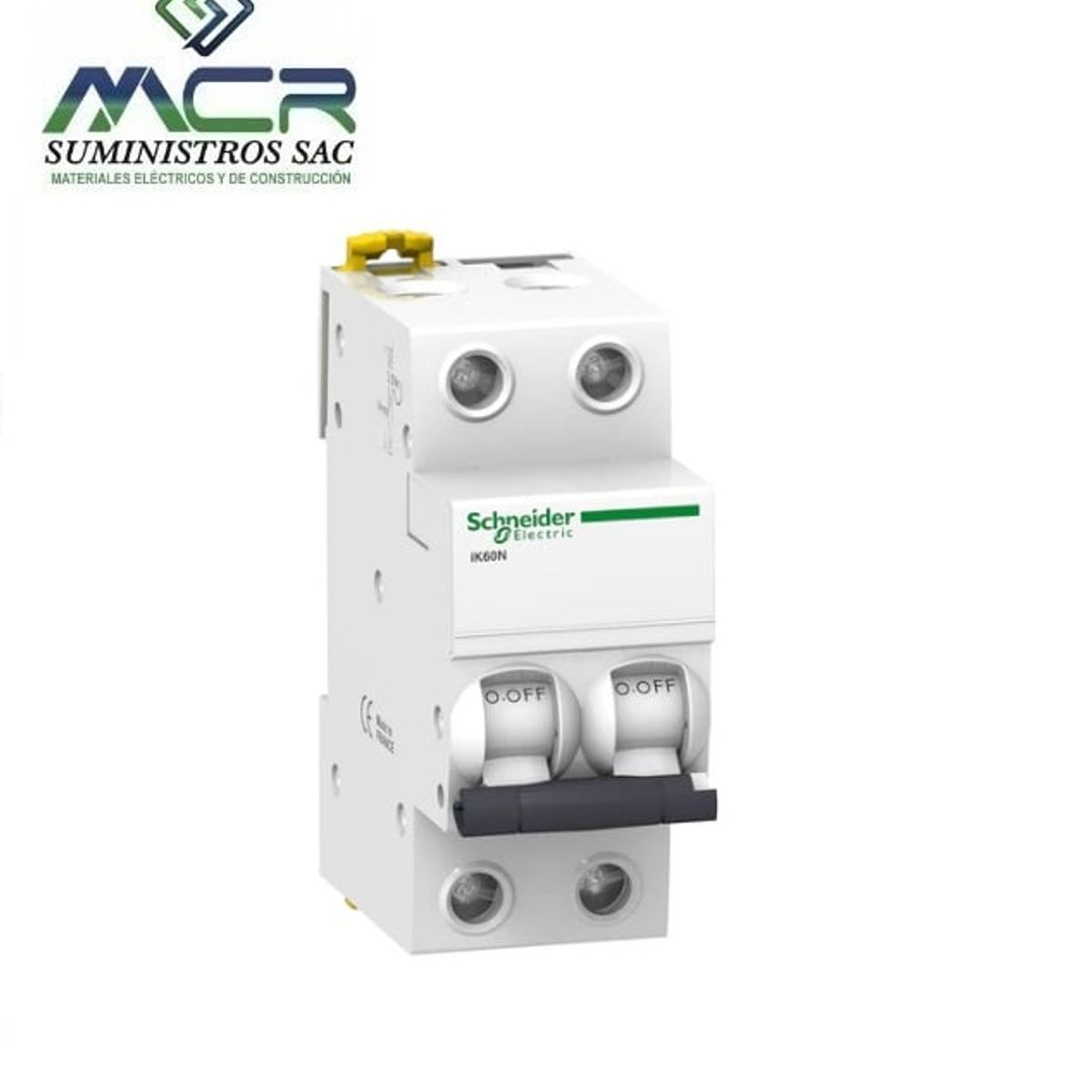 SCHNEIDER ELECTRIC - INTERRUPTOR TERMOMAGNETICO 2P 50A 10KA 230V IK60N  Schneider