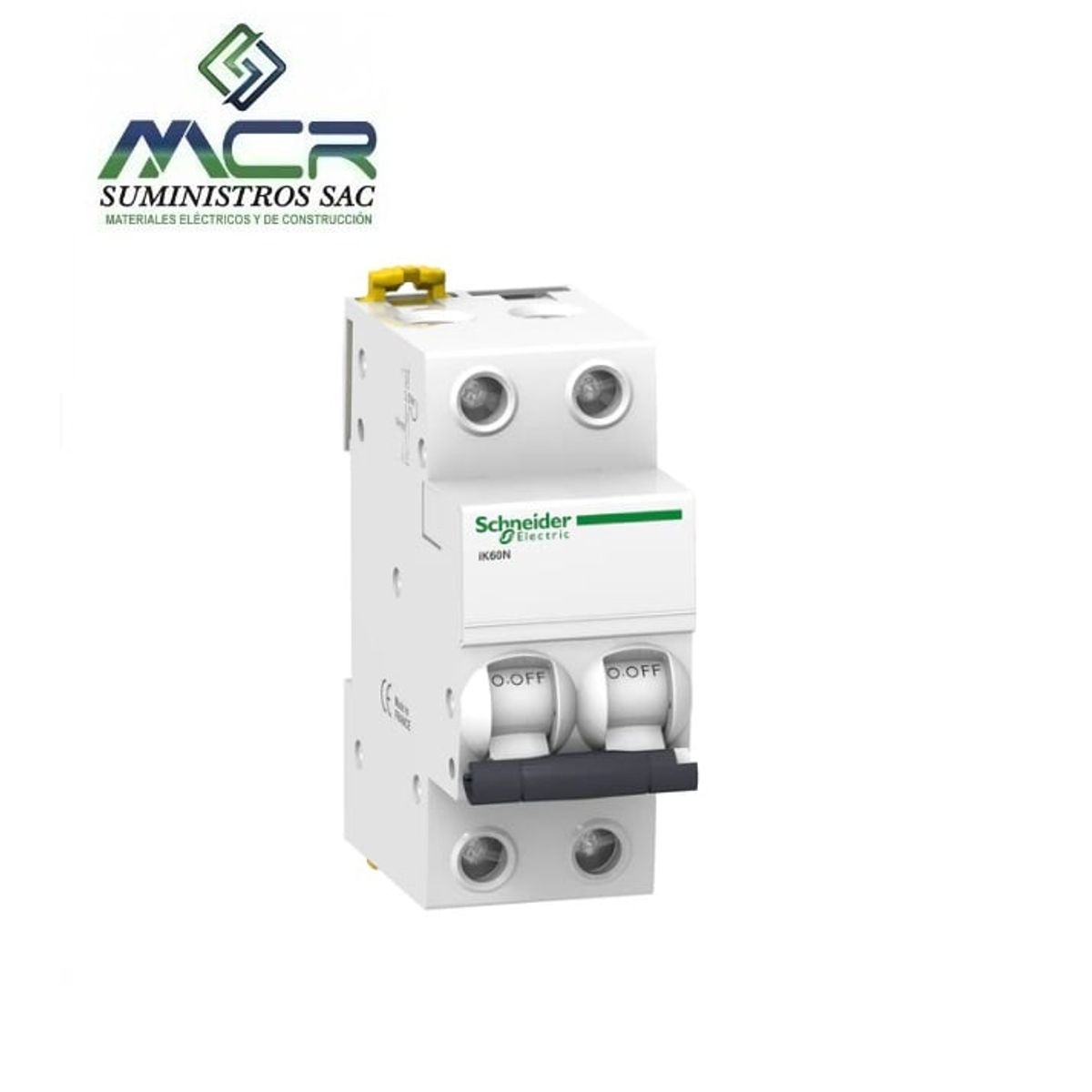SCHNEIDER ELECTRIC - INTERRUPTOR TERMOMAGNETICO 2P 50A 10KA 230V IK60N  Schneider