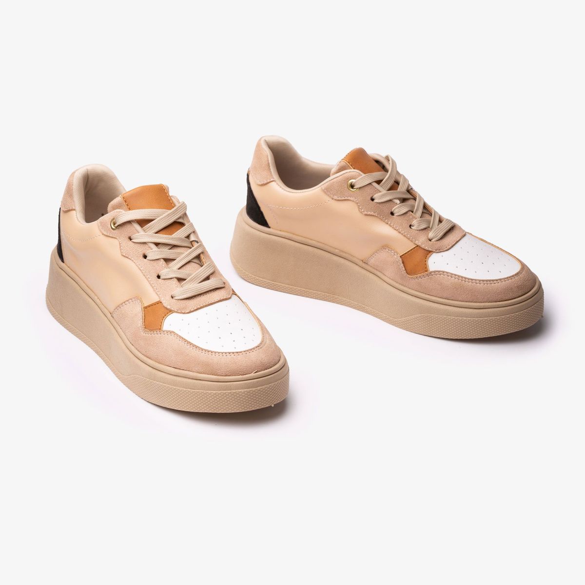 NEBULA - Zapatilla Cancun - Nébula - Beige Blanco