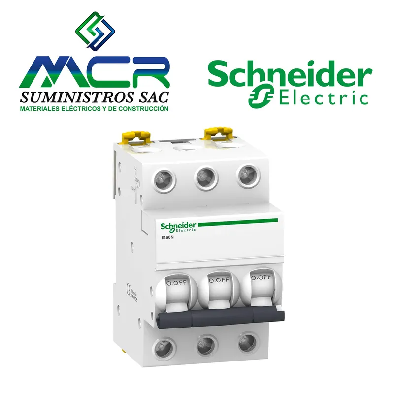 SCHNEIDER ELECTRIC - INTERRUPTOR TERMOMAGNETICO 3P 32A 10KA 230V IK60N  Schneider