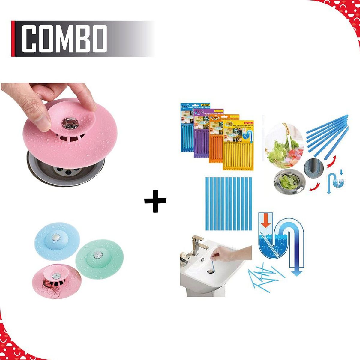 GENERICO - Pack - Filtro de silicona  sani stick para grifos