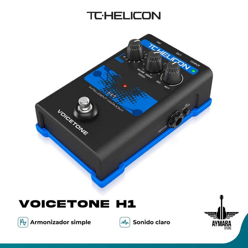 TC HELICON - TC HELICON VOICETONE H1 PEDAL 1 BOTON ARMONIZADOR