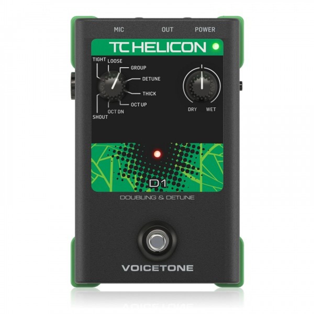 TC HELICON - TC HELICON VOICETONE D1 PEDAL 1 BOTON DUPL Y DETUNE DE VOZ
