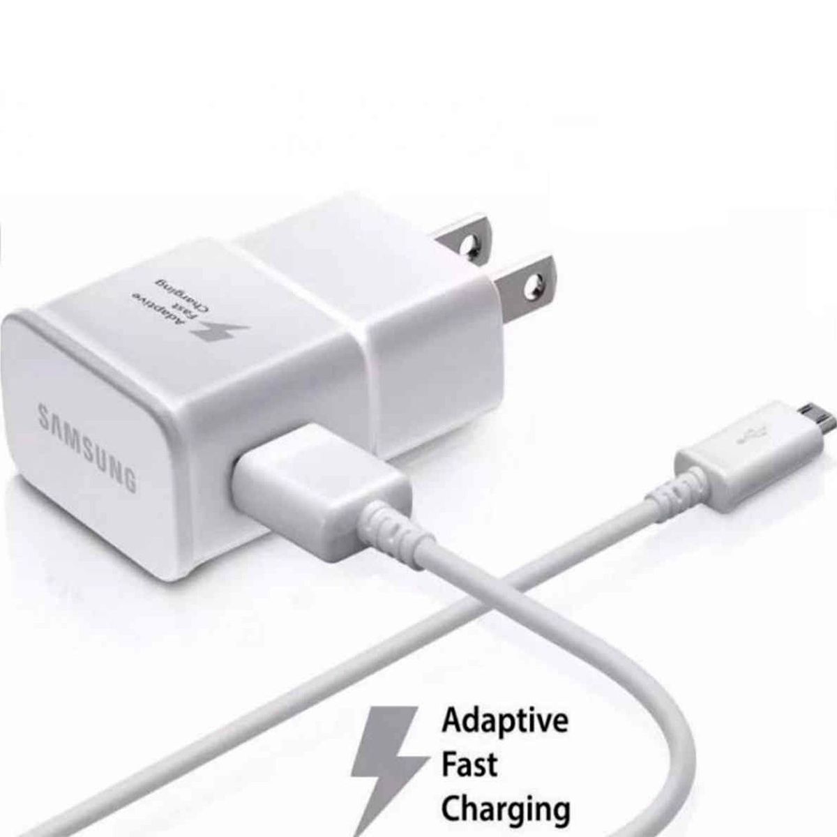 SAMSUNG - Cargador Samsung 2A Micro USB J5 J7 Carga Rápida - Blanco