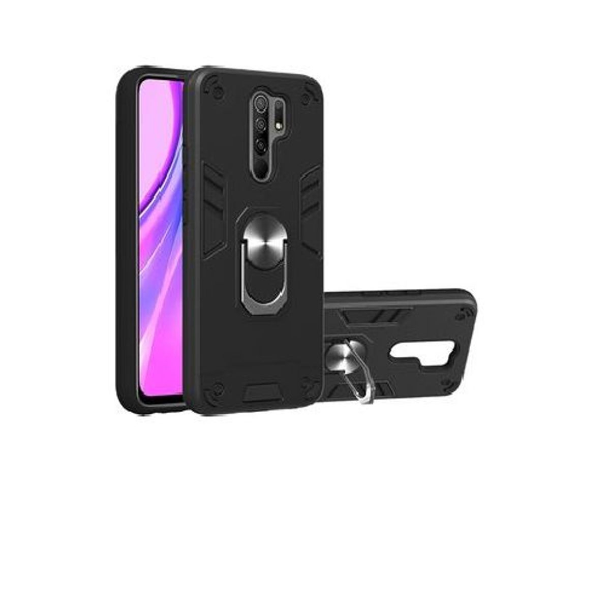GENERICO - Case funda armor negro xiaomi redmi 9