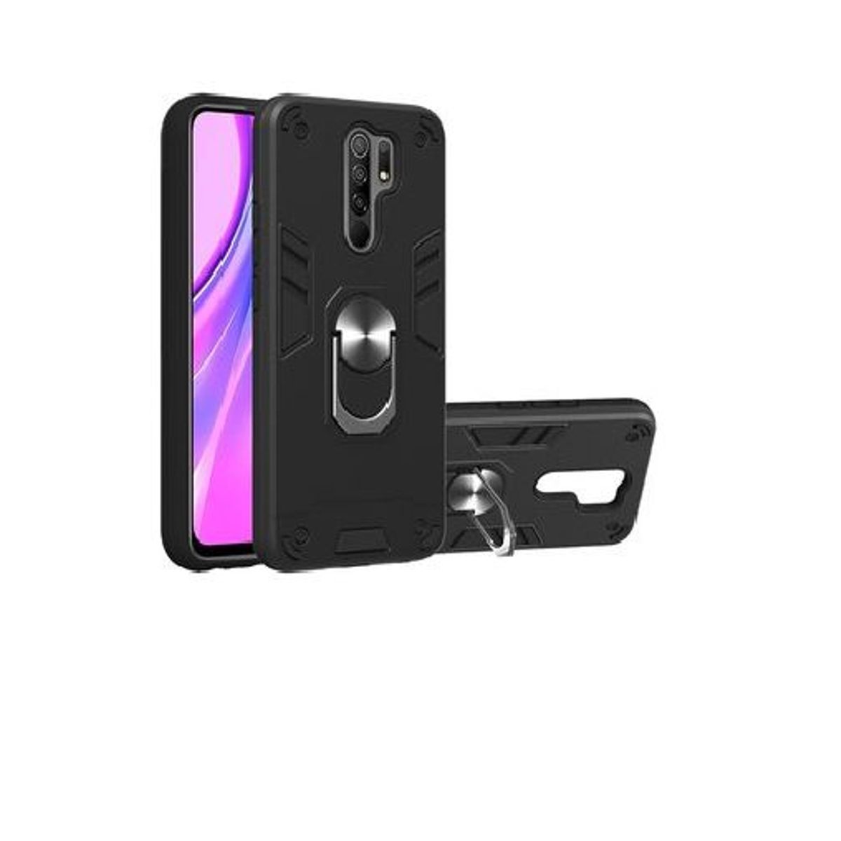 GENERICO - Case funda armor negro xiaomi redmi 9