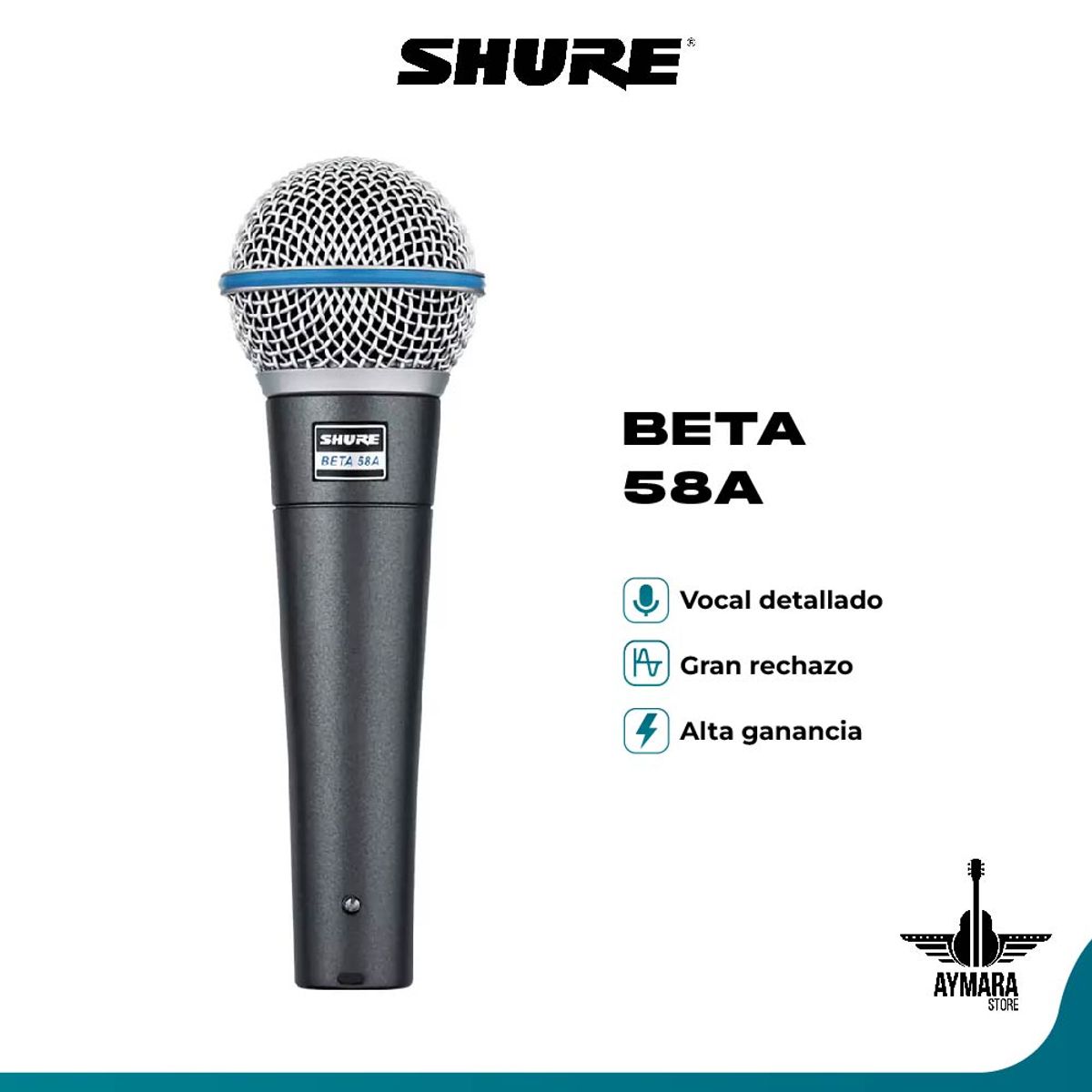SHURE - SHURE BETA58A MICROFONO DE MANO