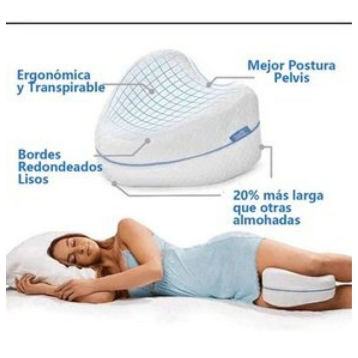 OEM - Cojín Asiento De Gel Ortopédico y Almohada De Pierna