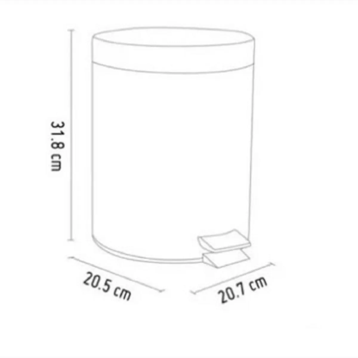 GENERICO - set papelero 2 tachos de acero inoxidable 5L