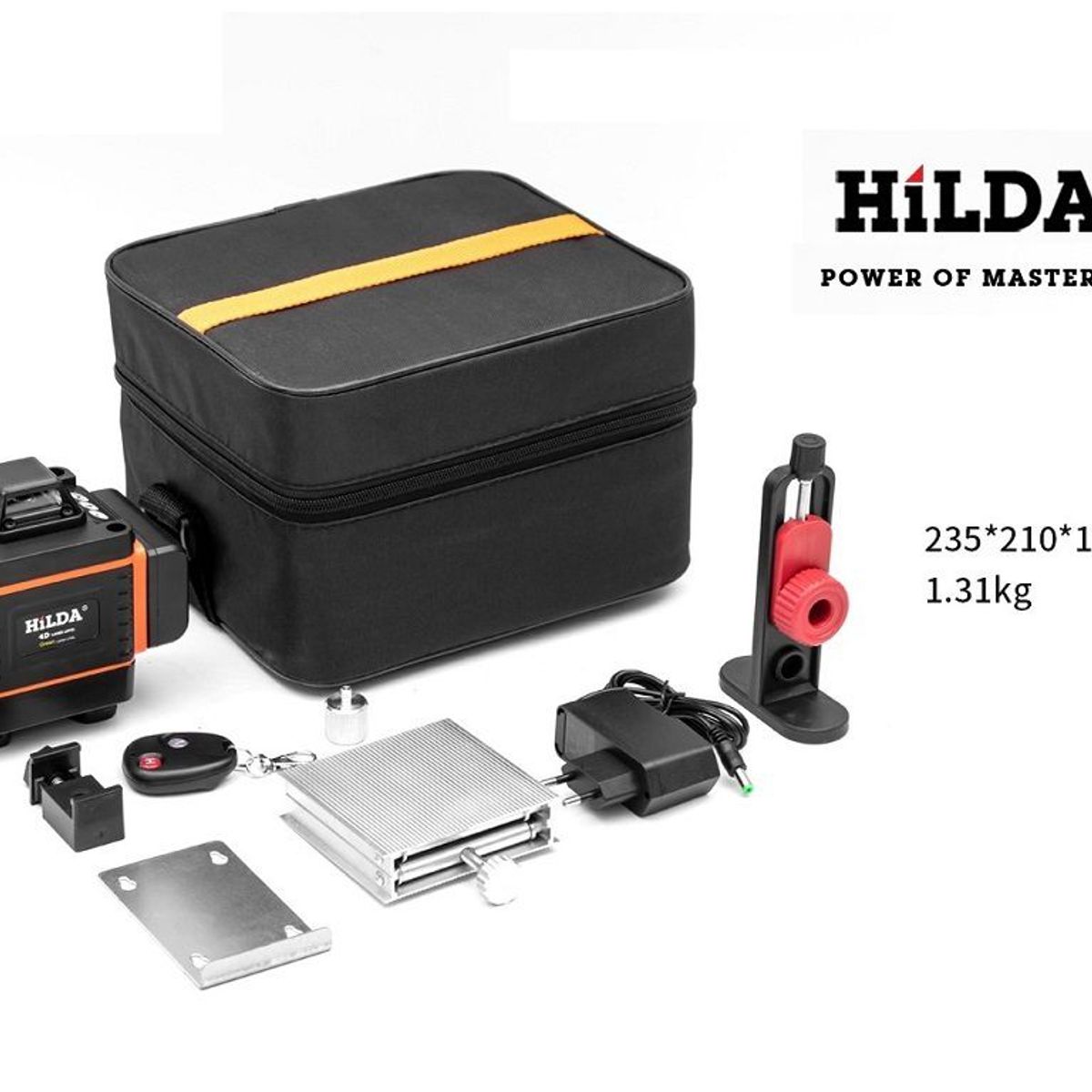 GENERICO - NIVELADOR LASER 4D 16 LINEAS 360° AUTONIVEL LUZ VERDE HILDA