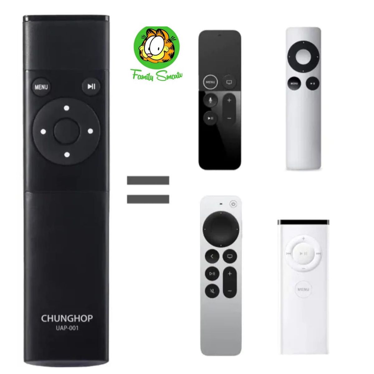 UNIVERSAL - Control Remoto para apple tv 2022 2021 4, 3, 2, 1 + Pilas