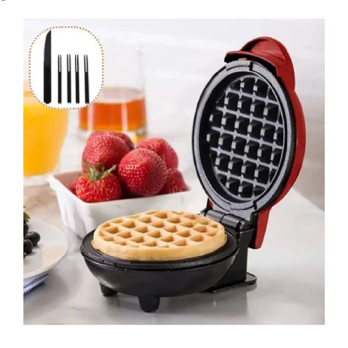 OTTOWARE - Mini Waflera Portátil Eléctrica