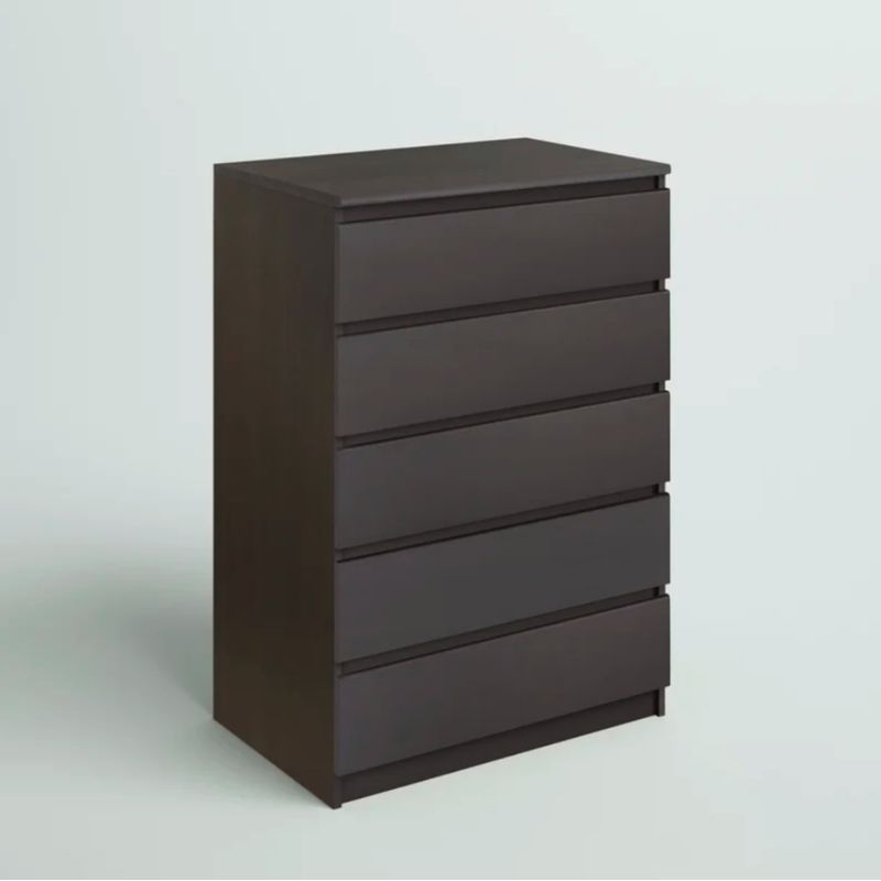 VENTITAS HOME - Cómoda Oleana 5 Cajones Ventitas Home Chocolate