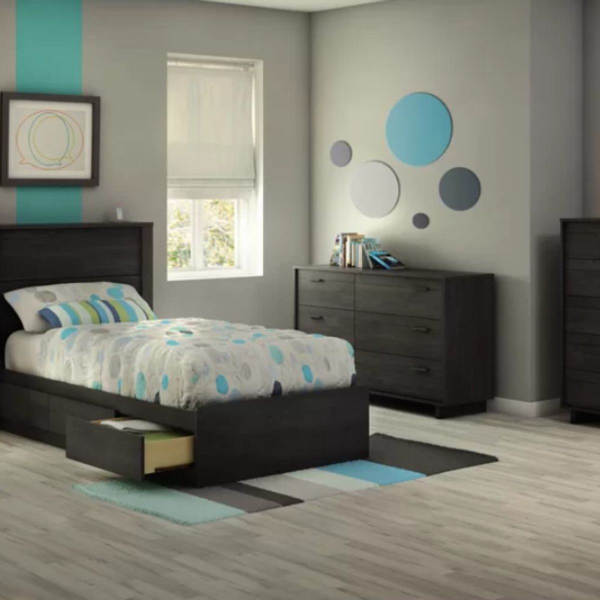 VENTITAS HOME - Cómoda Moderna Fiena Ventitas Home Roble Negro