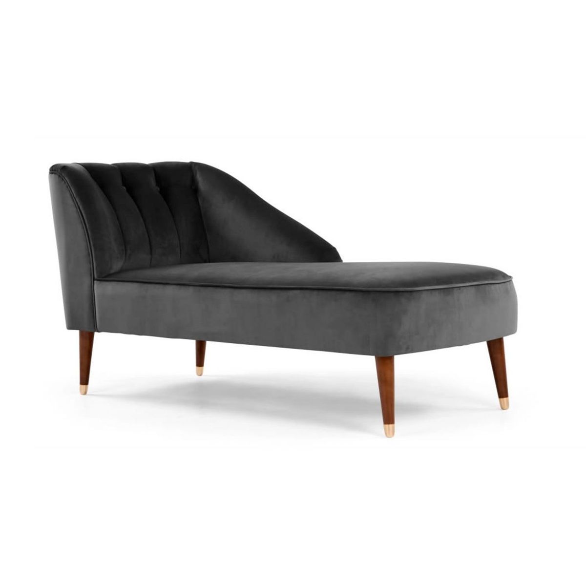 YOLODECORO - Chaise Longue Derecho Margot 2 Cuerpos Gris Estaño