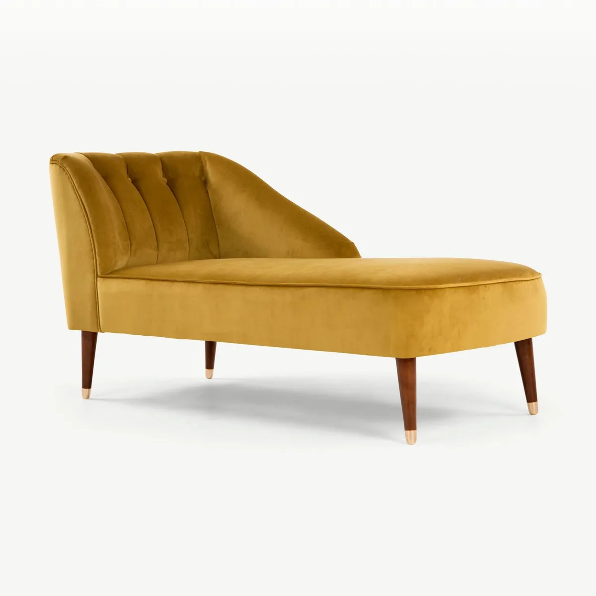 YOLODECORO - Chaise Longue Derecho Margot 2 Cuerpos Dorado Vintage
