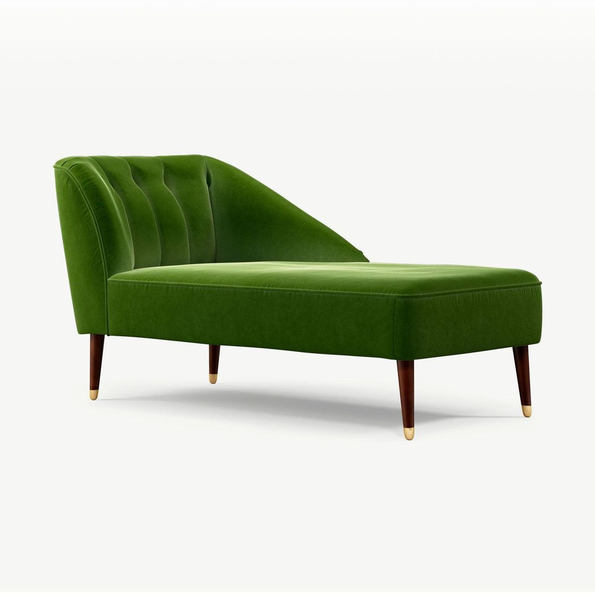 YOLODECORO - Chaise Longue Derecho Margot 2 Cuerpos Verde Abeto.