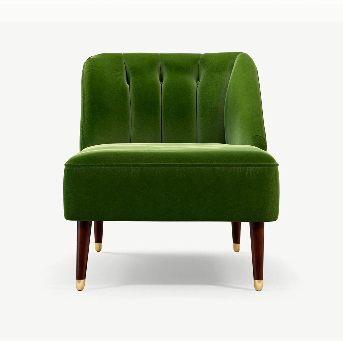 YOLODECORO - Chaise Longue Derecho Margot 2 Cuerpos Verde Abeto.