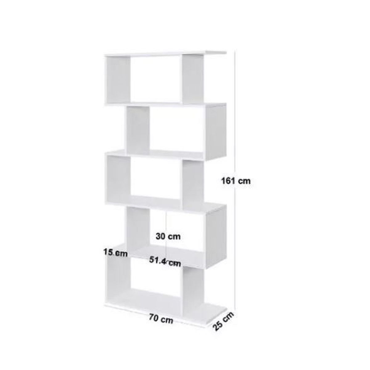 GENERICO - LIBRERO BIBLIOTECA ESTANTE DE MELAMINA DE 18MM