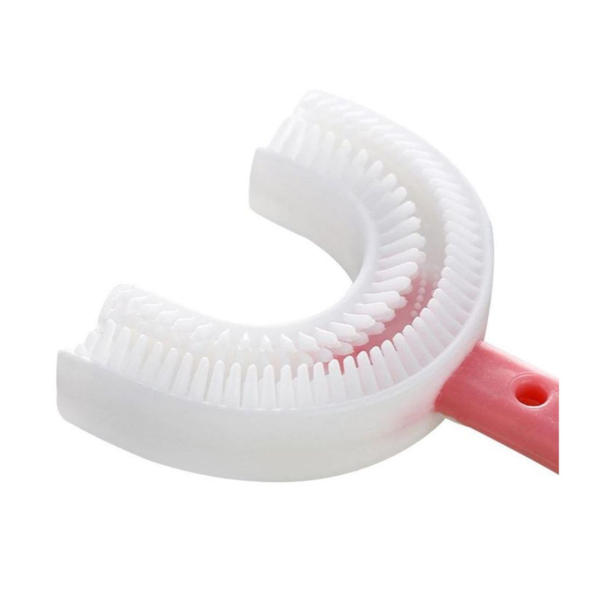 GENERICO - Cepillo de Dientes para Niños Forma de U 360 Grados Rosado