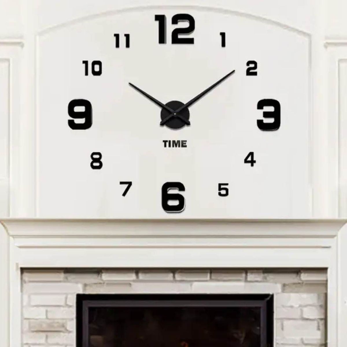 GENERICO - Reloj 3D Grande con Relieve Decorativo Moderno - Sala Hogar Oficina