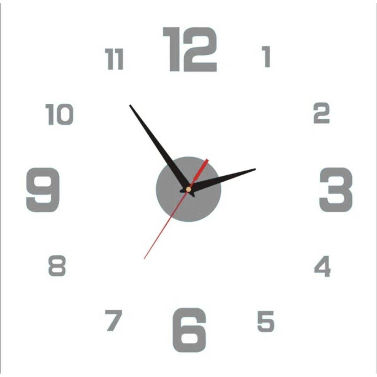 GENERICO - Reloj 3D de Hogar con Relieve Decorativo Moderno Europeo Oficina
