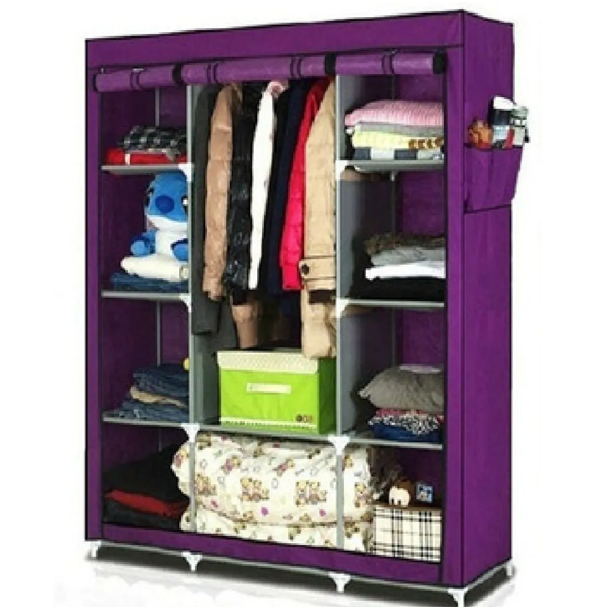 OTTOWARE - Ropero Armable de 3 Cuerpos - MORADO