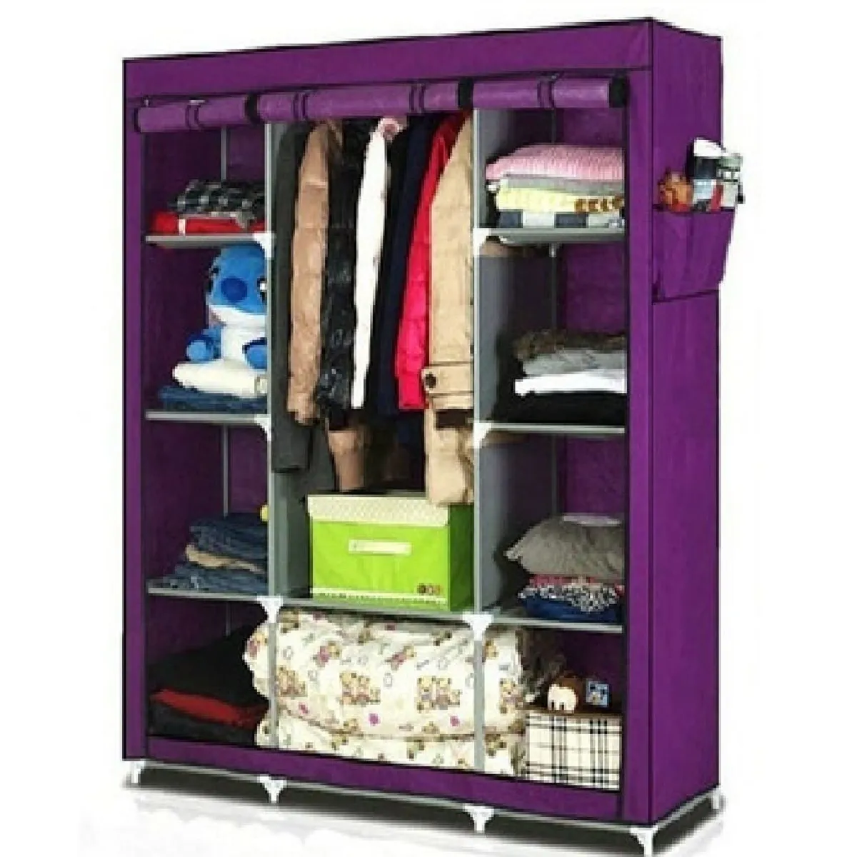 OTTOWARE - Ropero Armable de 3 Cuerpos - MORADO