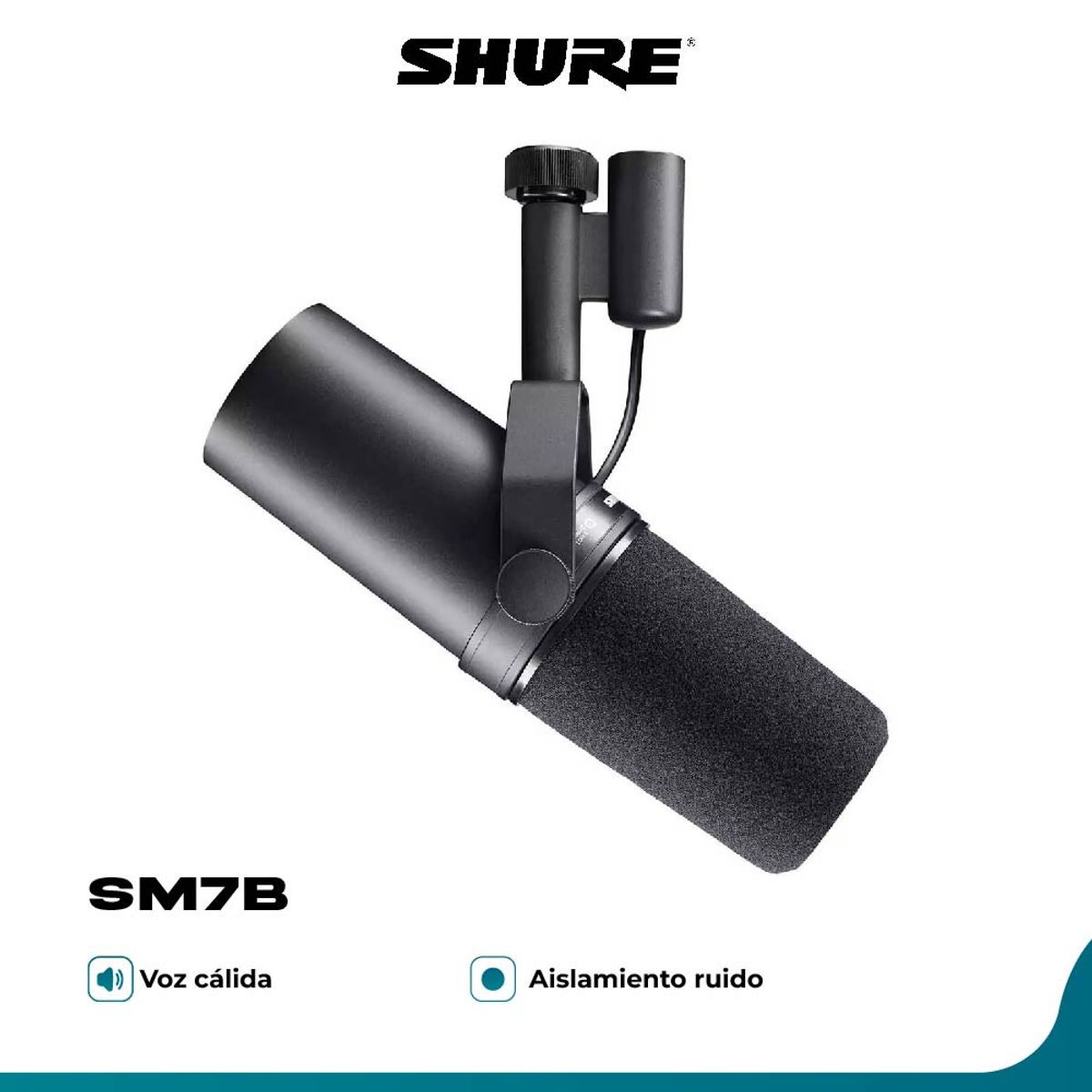 SHURE - SHURE SM7B MICROFONO GRABACIONBROADCAST