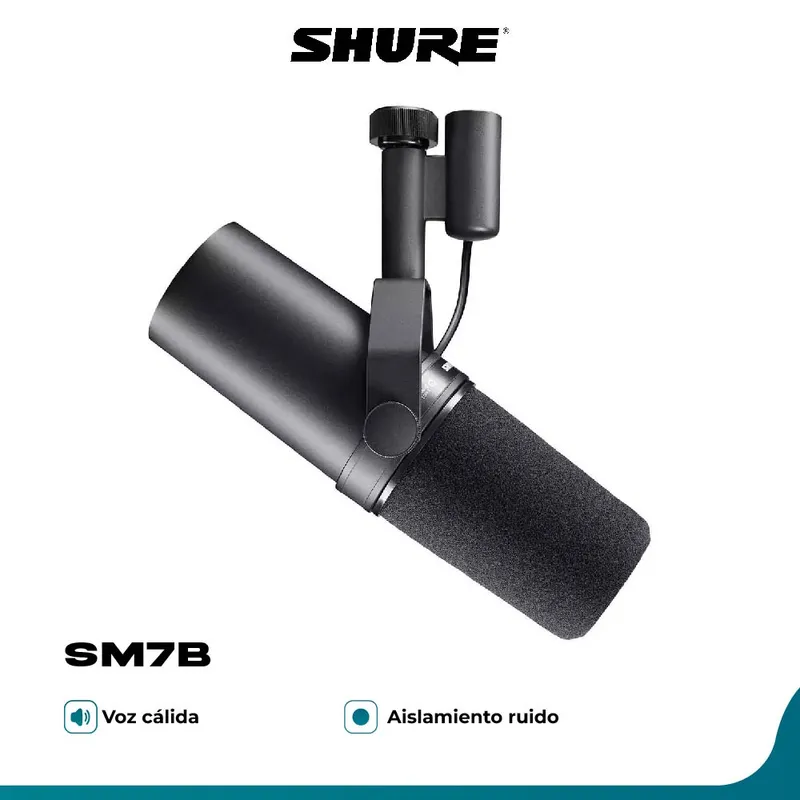 SHURE - SHURE SM7B MICROFONO GRABACIONBROADCAST