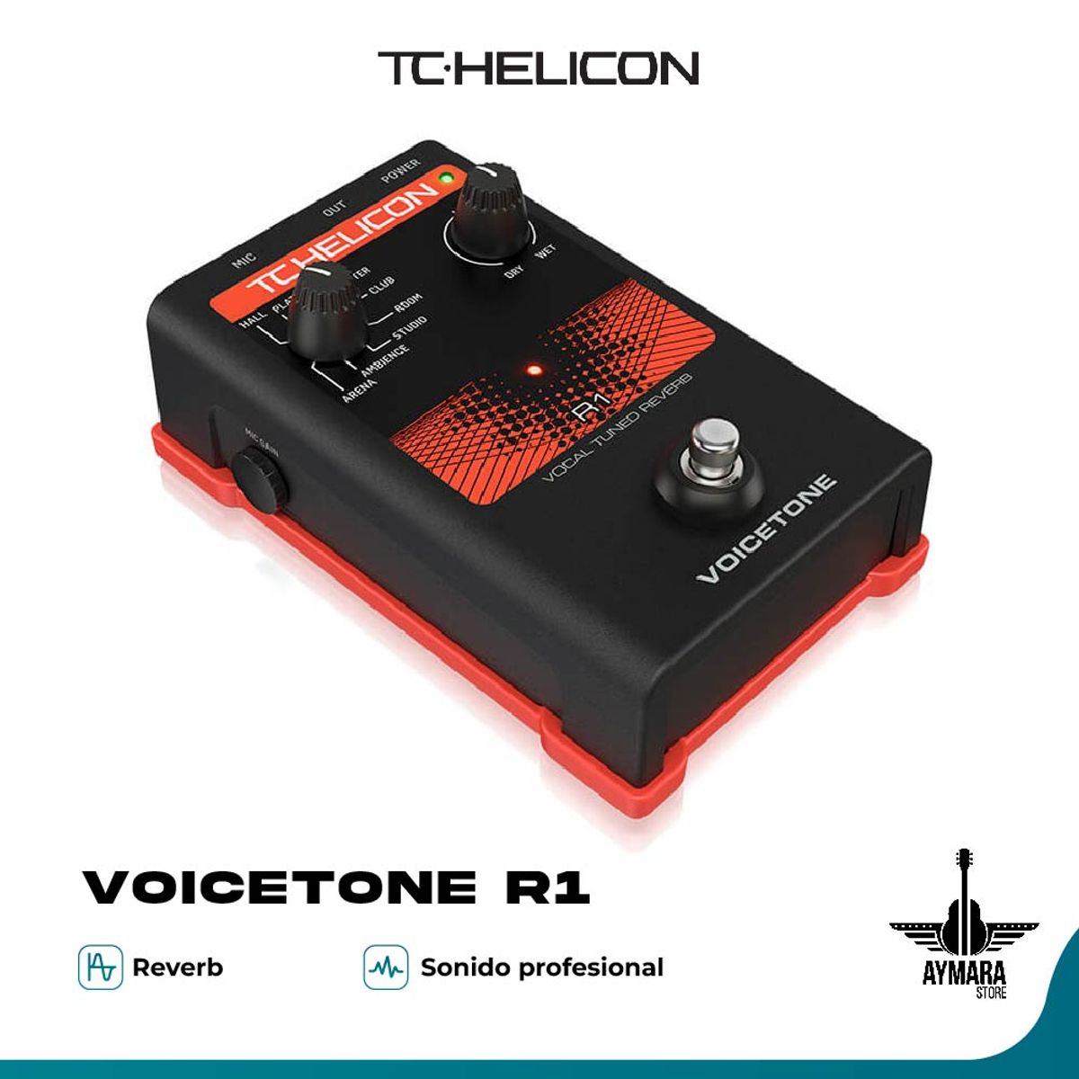 TC HELICON - TC HELICON VOICETONE R1 EFECTO DE VOZ REVERB