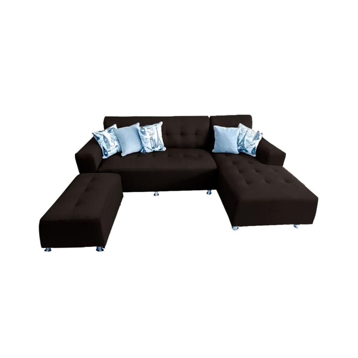 GENERICO - Seccional Londres Chocolate + 1 Banqueta