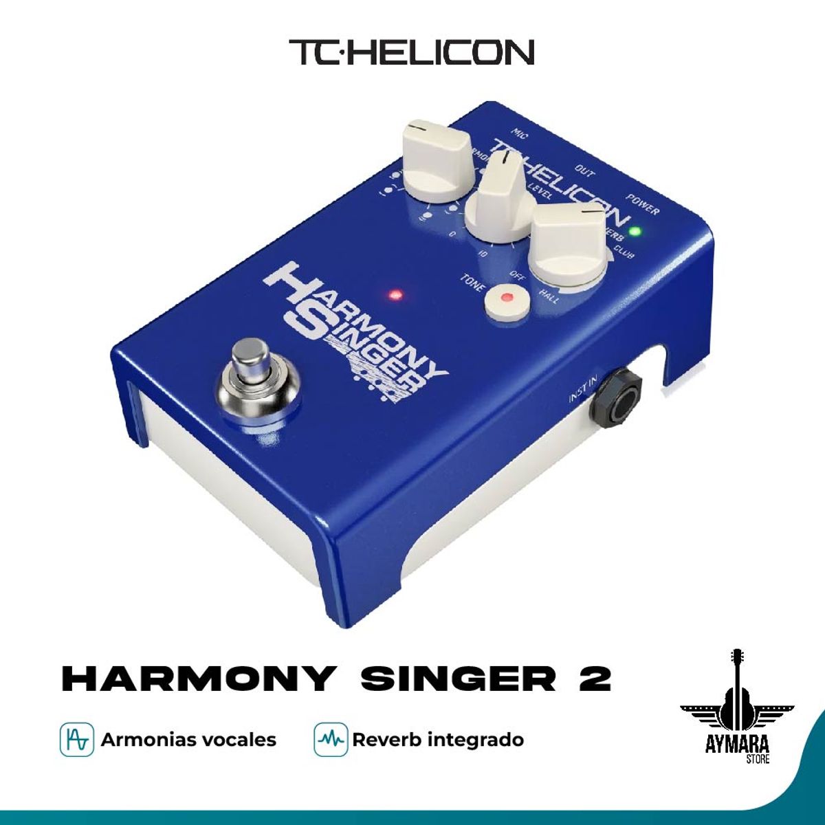 TC HELICON - TC HELICON HARMONY SINGER 2 PEDAL PARA VOZ C/ ARMONIZADOR