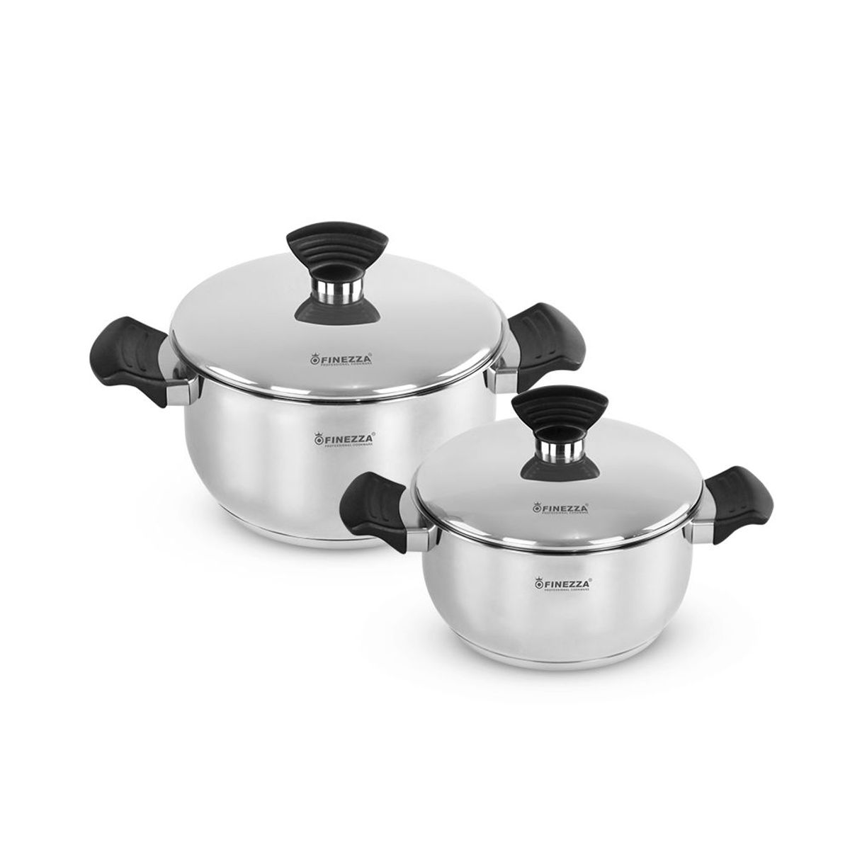 FINEZZA - Ollas de acero Inox Finezza FZ-1004TS-IN 8 Piezas