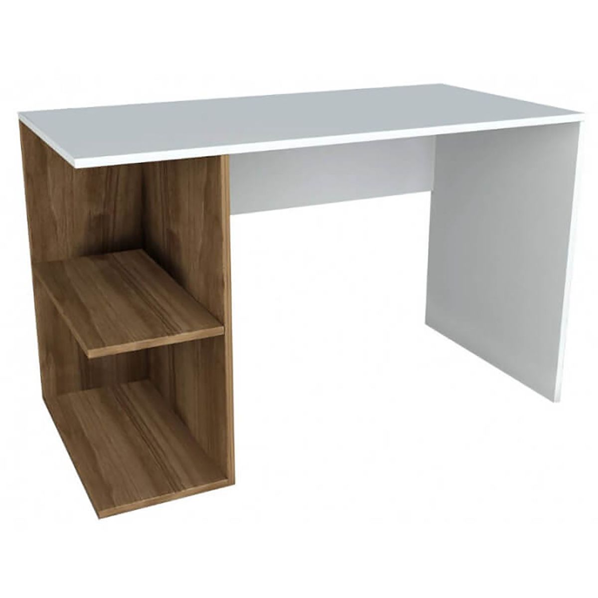 VILLA HOGAR - Escritorio Belgica blanco con roble rustico