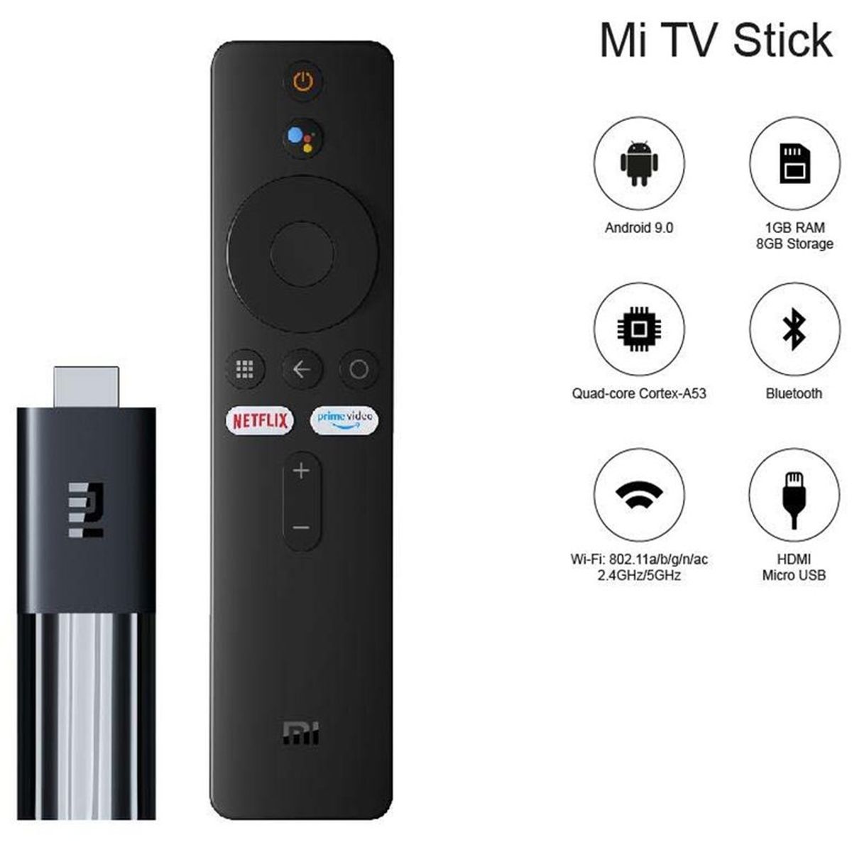 XIAOMI - Xiaomi Mi Tv Stick Android 9.0 Wifi Play Store HDMI Smart Tv