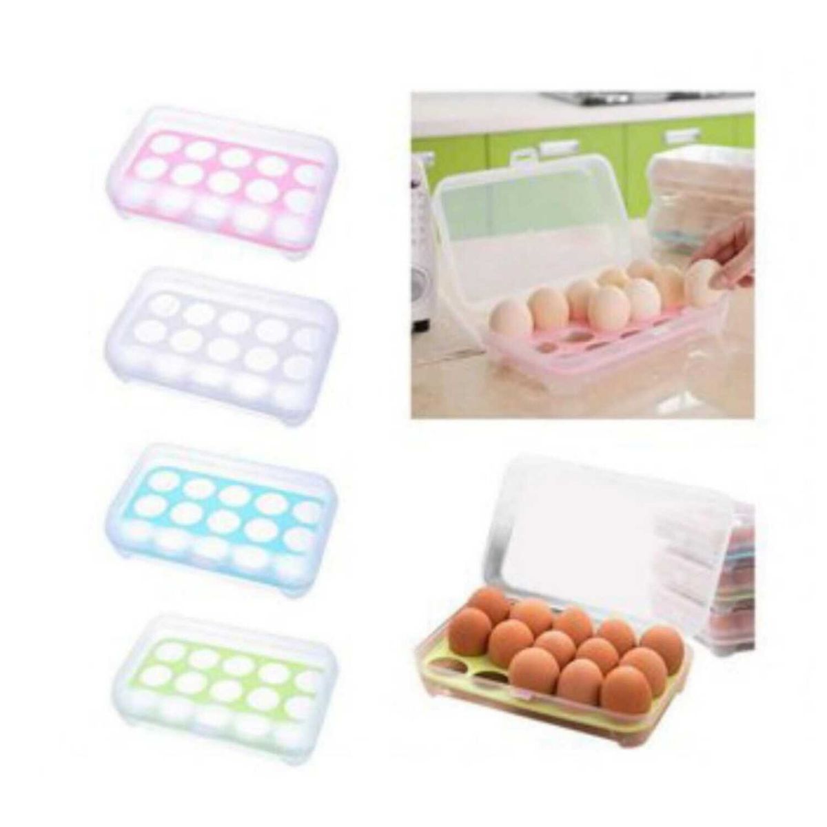 GENERICO - Organizador de huevo de 15 divisiones