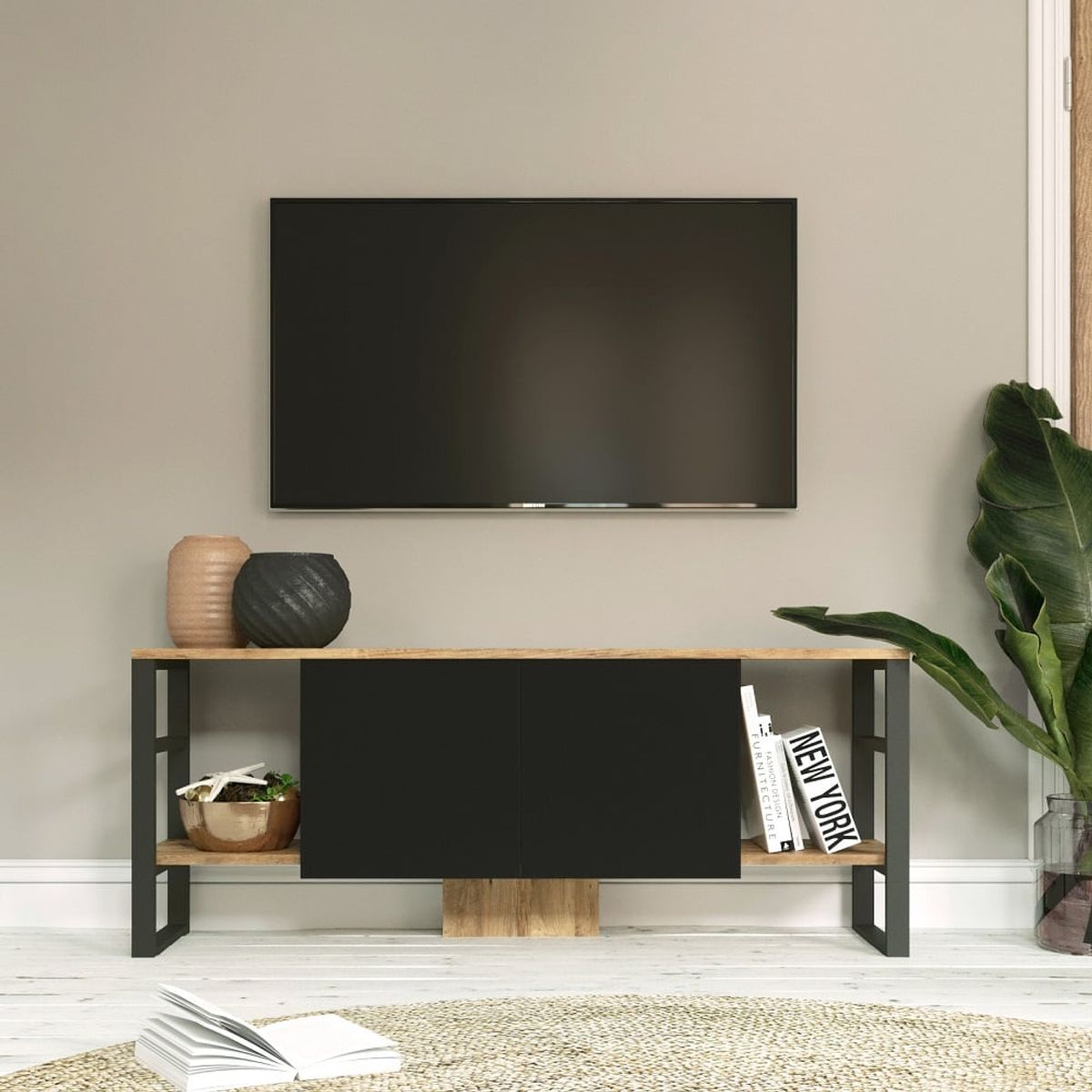 STARHOME - CENTRO DE ENTRETENIMIENTO STARHOME LOC ESTILO INDUSTRIAL 55