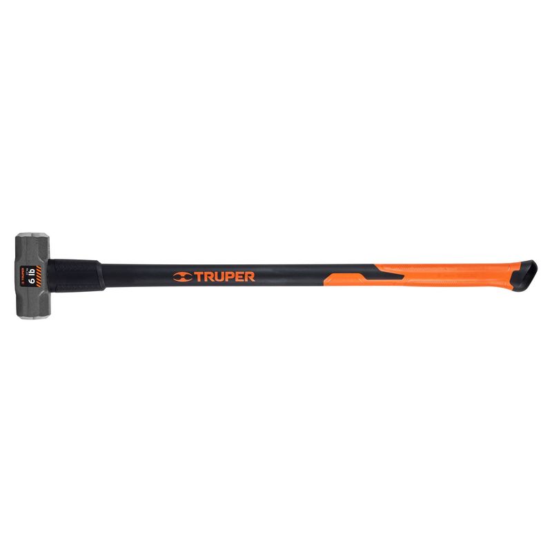 TRUPER - Comba octagonal 6 lb, mango fibra de vidrio 36", Truper.