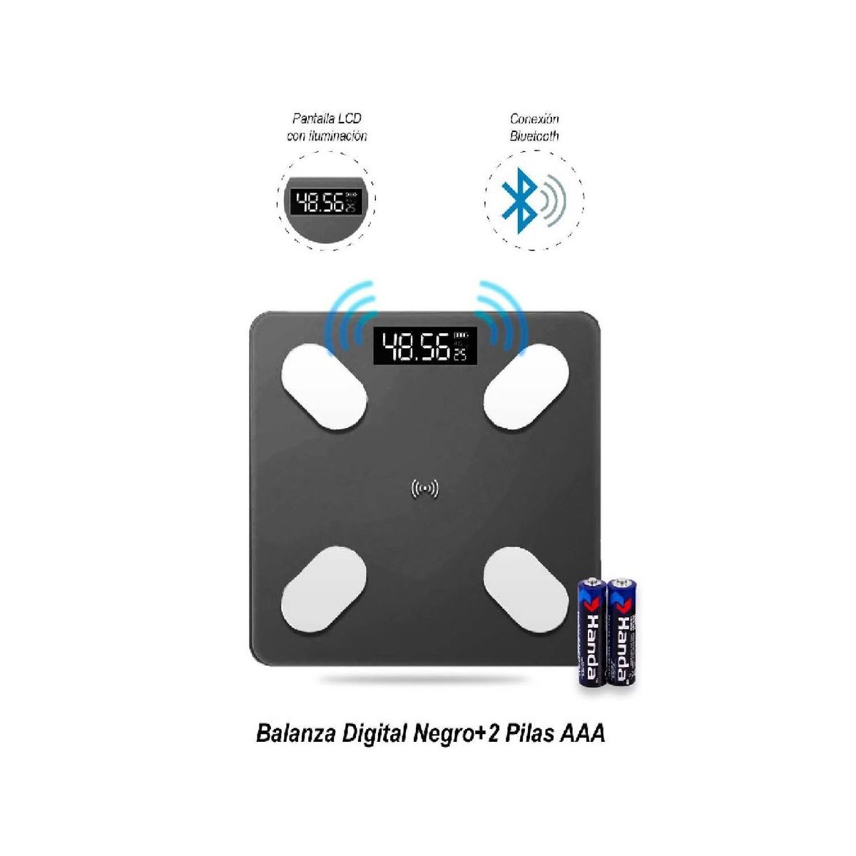 OTTOWARE - Balanza Digital Bluetooth