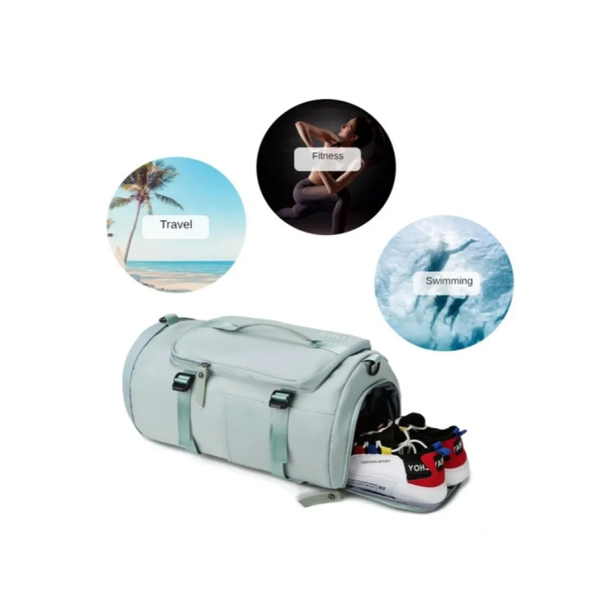 GENERICO - Mochila Bolso de Viaje Multiusos Maleta Deportiva