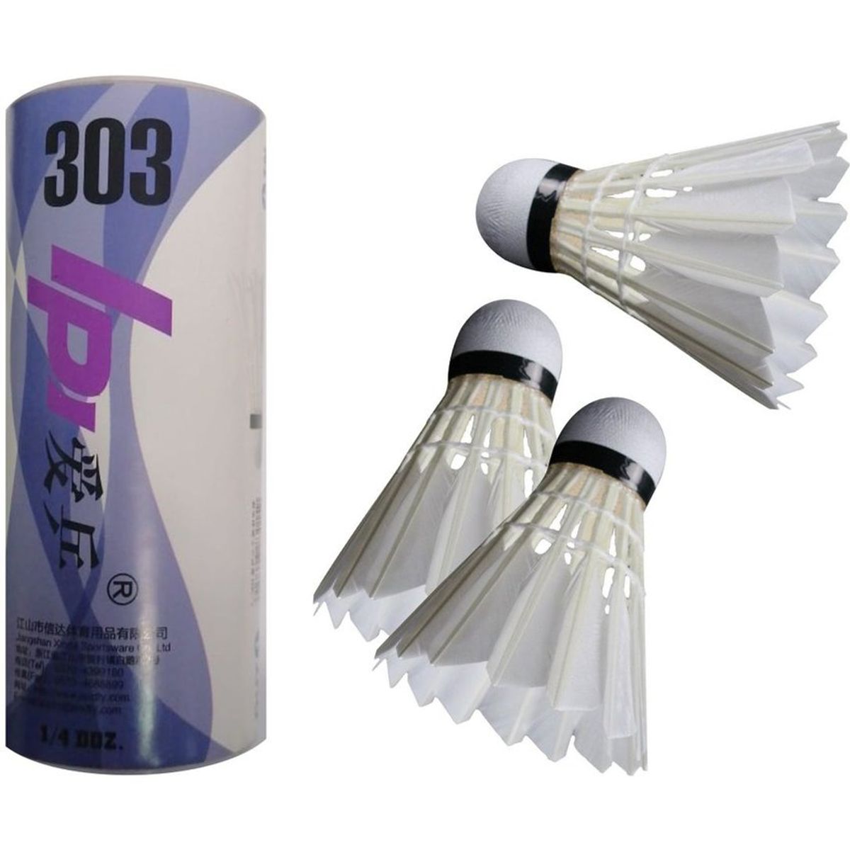 RUNNING SPORT PERU - Set 3 Plumillas para Bádminton Plumas de verdad