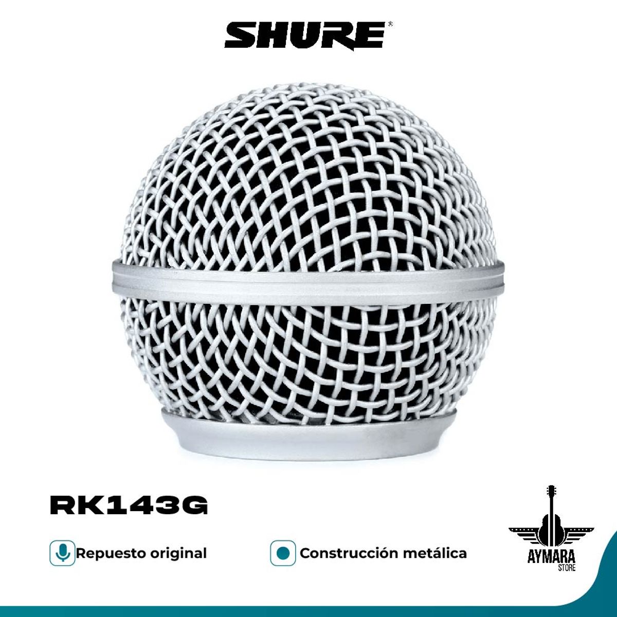 SHURE - SHURE RK143G REJILLA PARA MICROFONO SM58