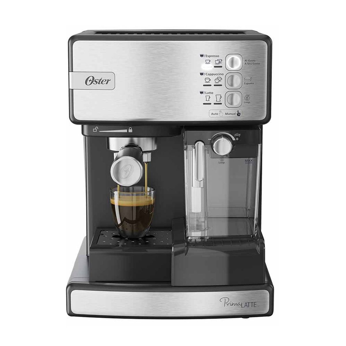 OSTER - Cafetera Oster BVSTEM6603SS Automática de Espresso Prima Latte I