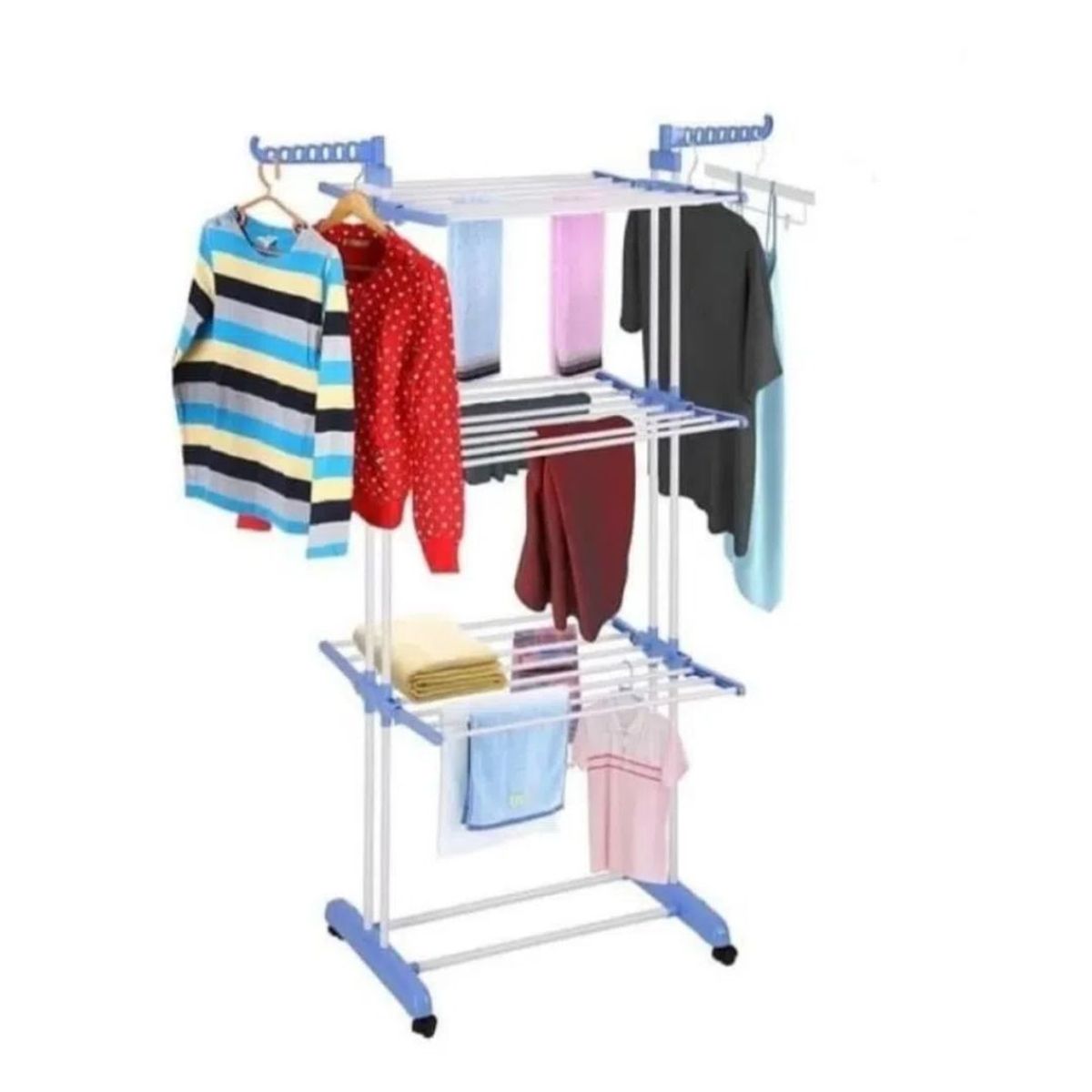 OEM - Tendedero de Ropa Plegable 3 Niveles Multifuncional