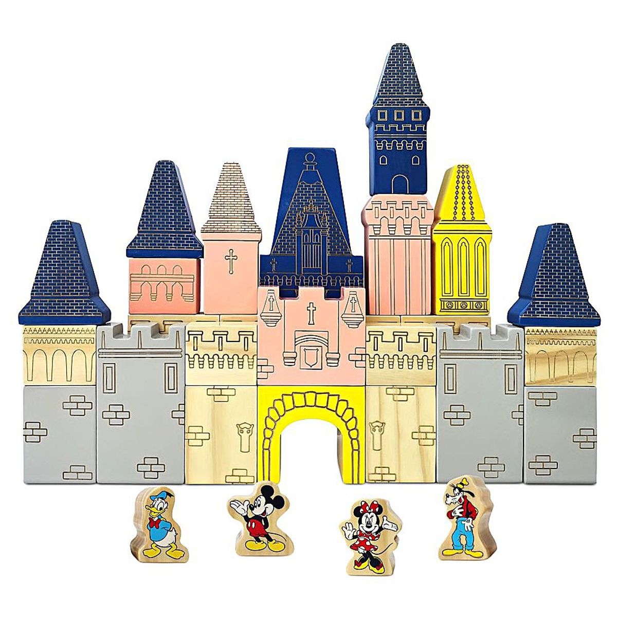 DISNEY - Castillo de Bloques de Madera Disney Store Mickey y sus Amigos