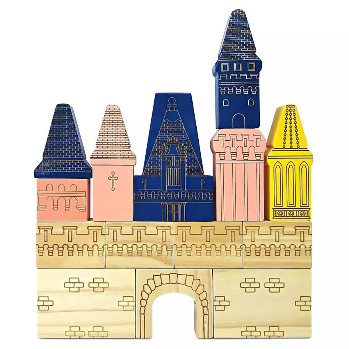 DISNEY - Castillo de Bloques de Madera Disney Store Mickey y sus Amigos