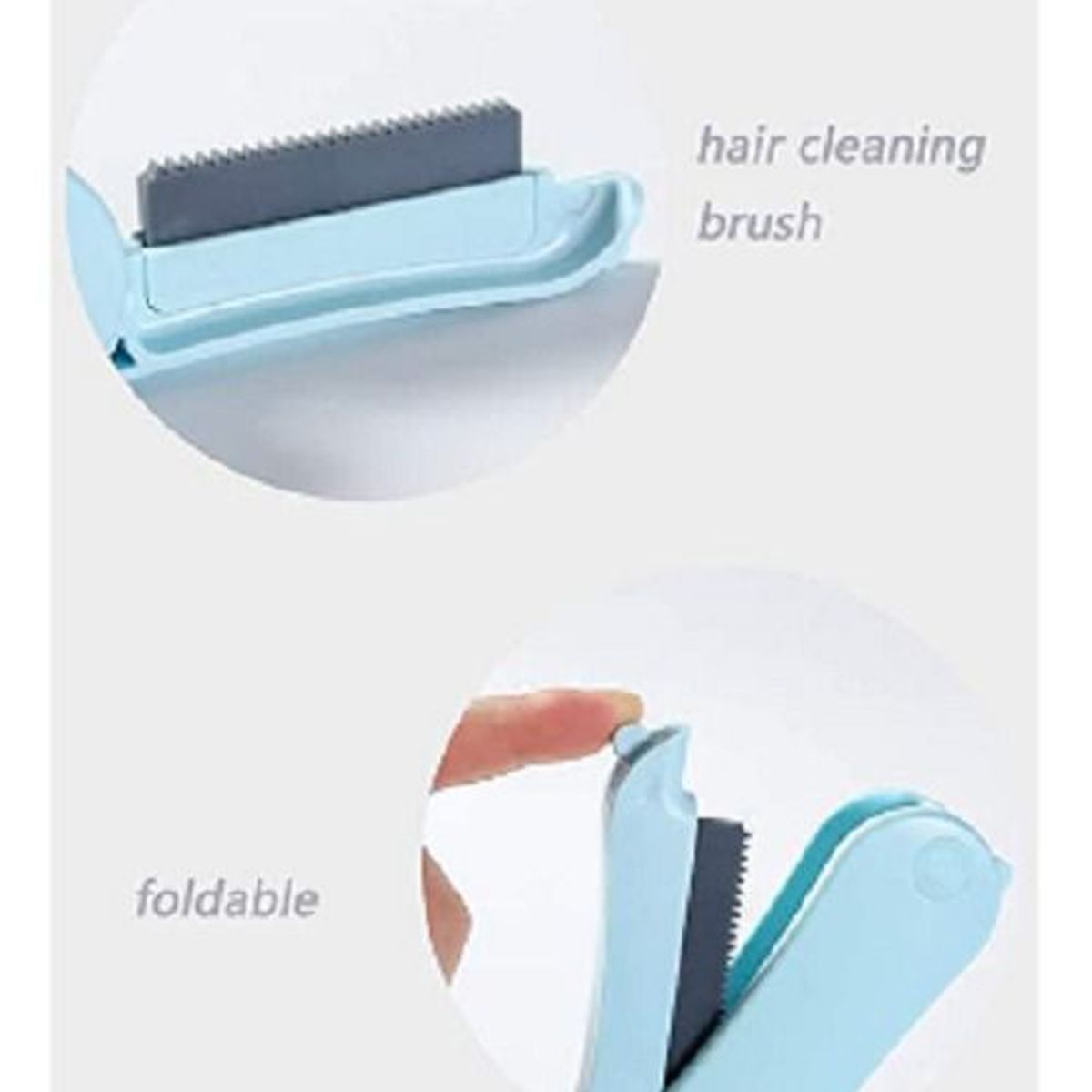 GENERICO - MINI REMOVEDOR DE PELUSAS PORTÁTIL AZUL CLARO.